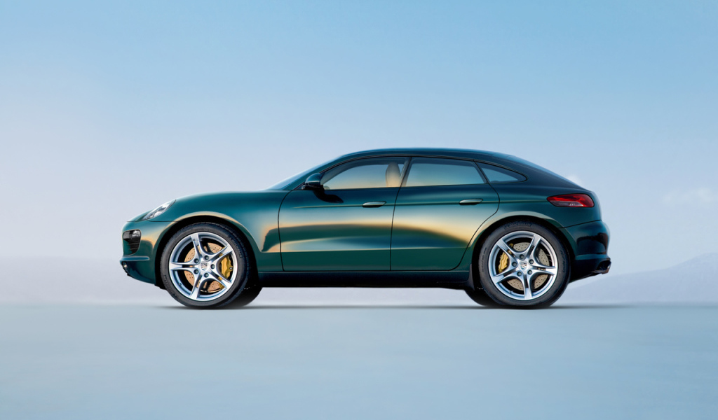 Зеленый Porsche Macan