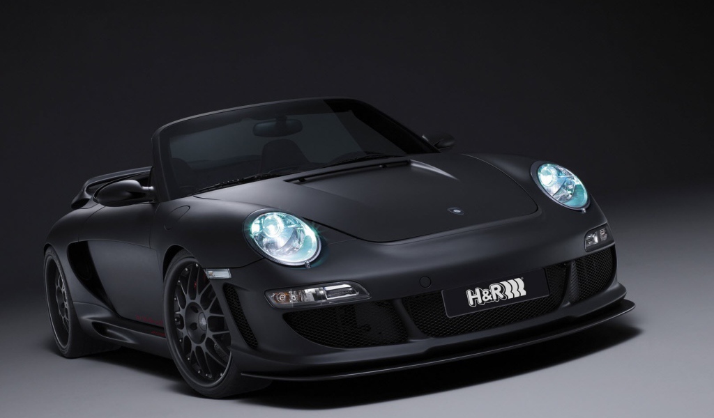 Черный Porsche gemballa