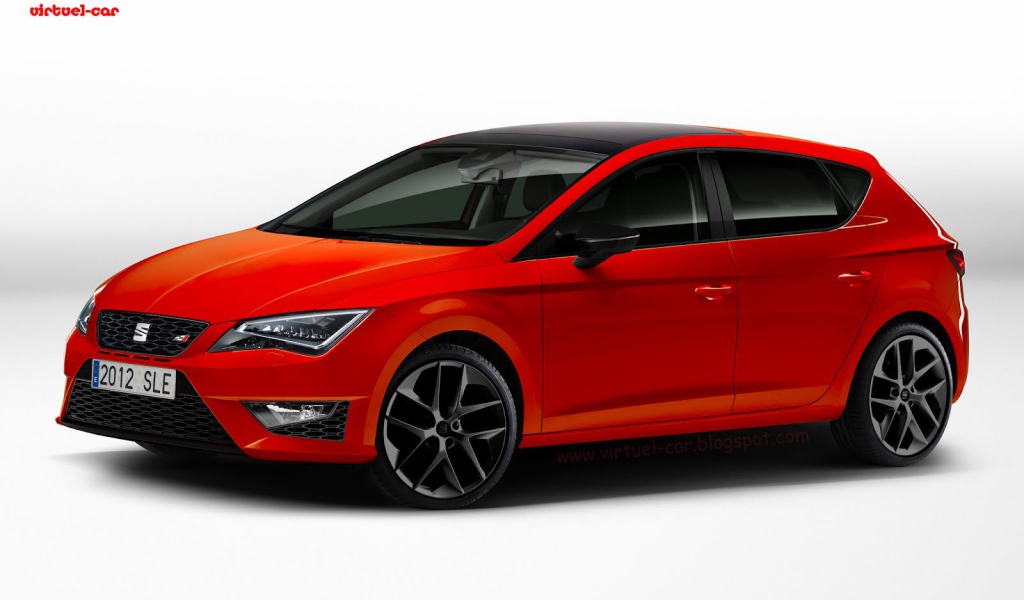 Красивый автомобиль Seat Leon Cupra 2014
