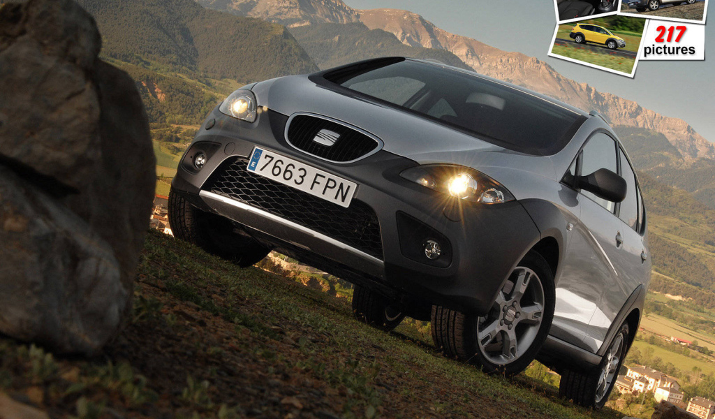 Автомобиль Seat Altea на дороге