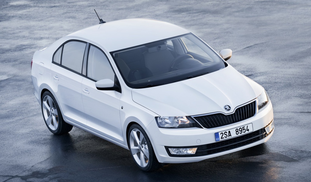 Красивый автомобиль Skoda Rapid в Москве