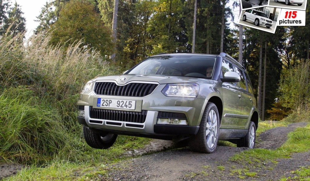 Красивый автомобиль Skoda Yeti 2014 в Москве