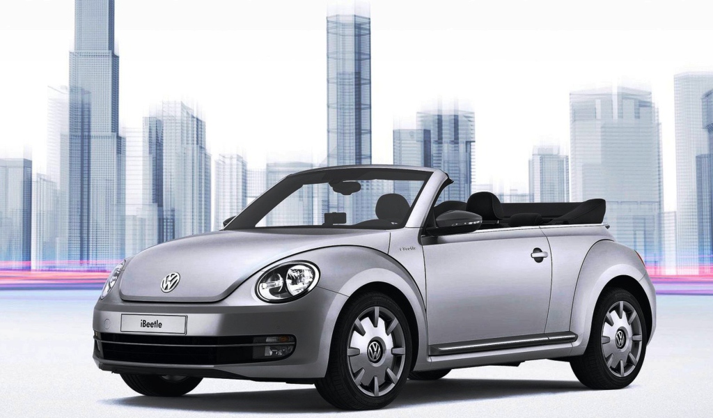 Красивый автомобиль Volkswagen Beetle 2014