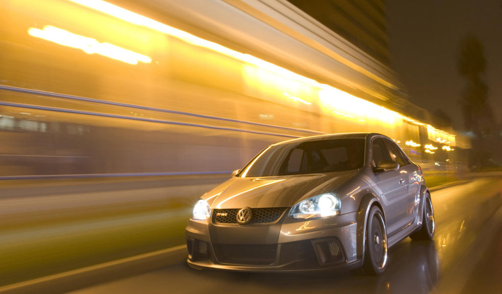 Красивый автомобиль Volkswagen Jetta в Москве