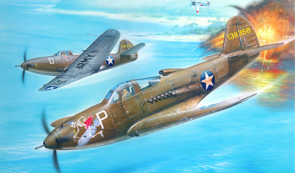 Американский военный самолет Белл