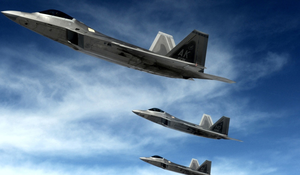 Хищные истребители F22 