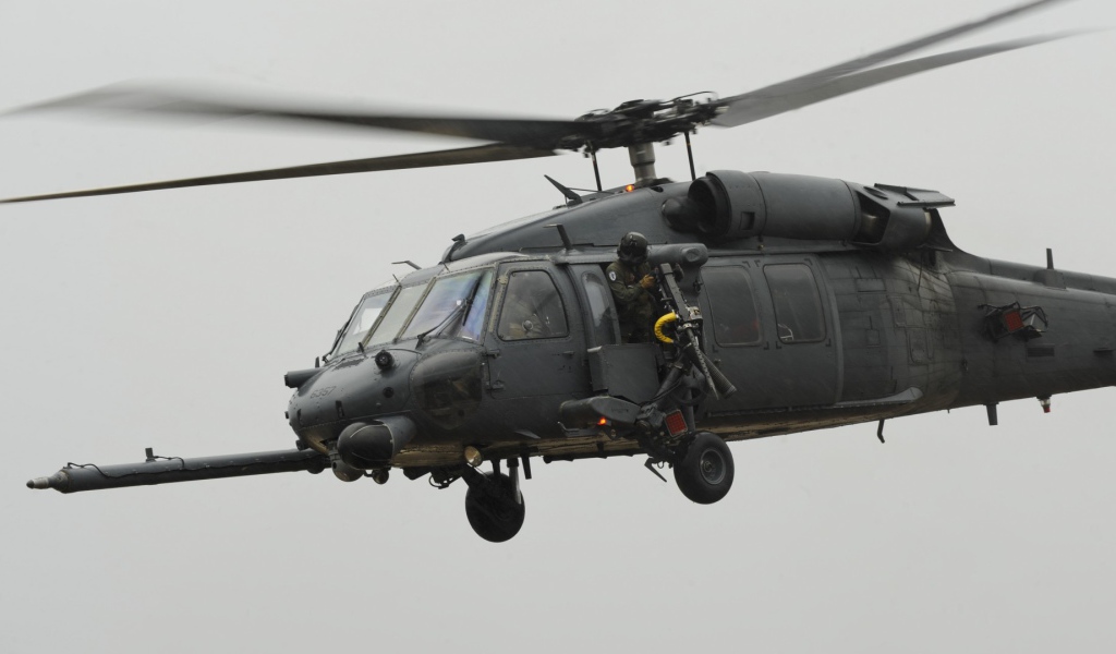 Вертолет на боевом задании