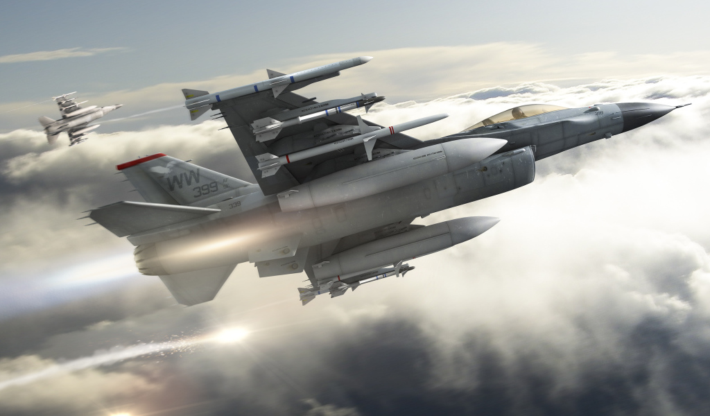 Ракеты на самолете Ф-16