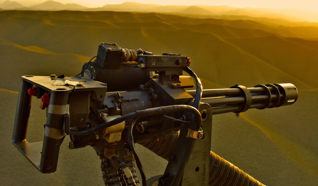 Пулемет на вертолете