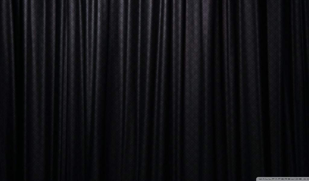 Черный занавес на обоях