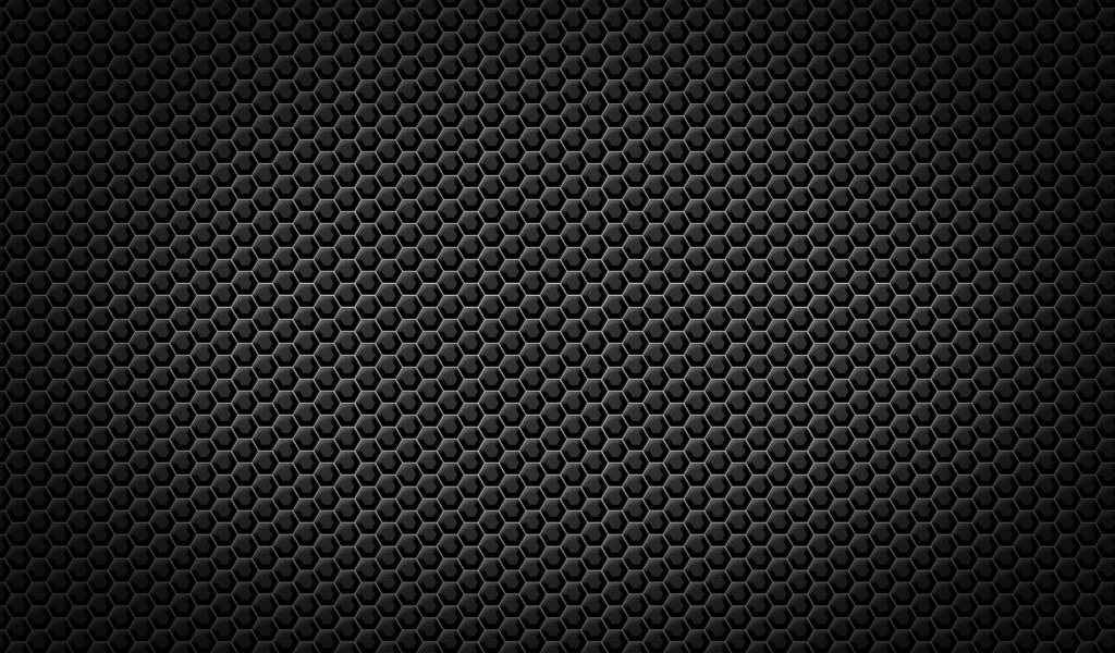 Черные обои  с шестигранной текстурой