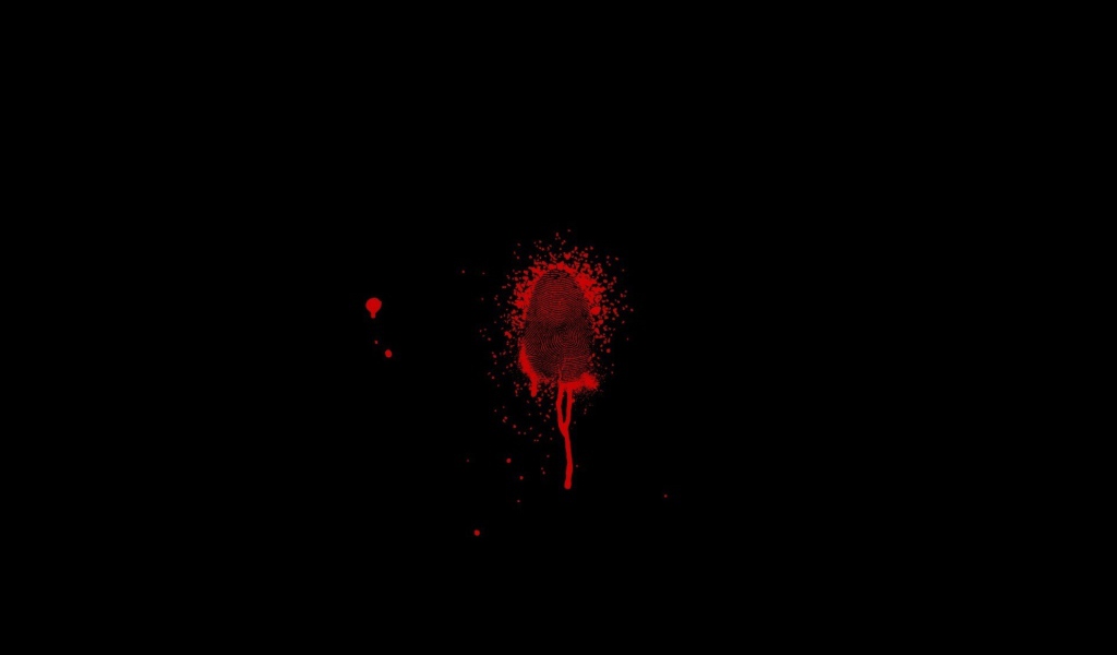 Кровь на черном фоне