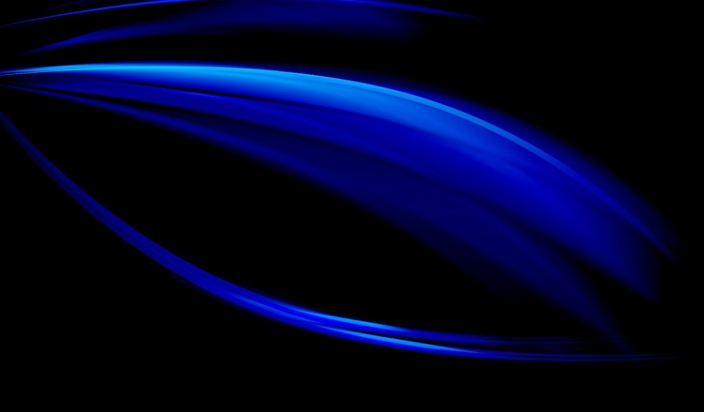Синее сияние на черных обоях