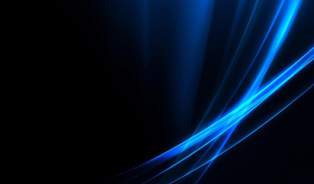 Голубые волны на черных обоях