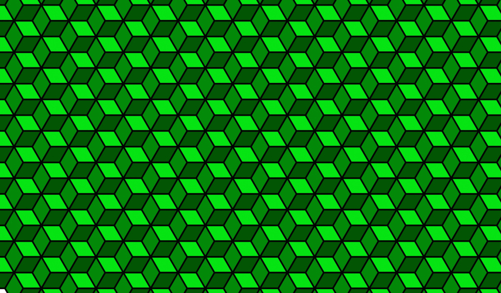 Зелёный кубик