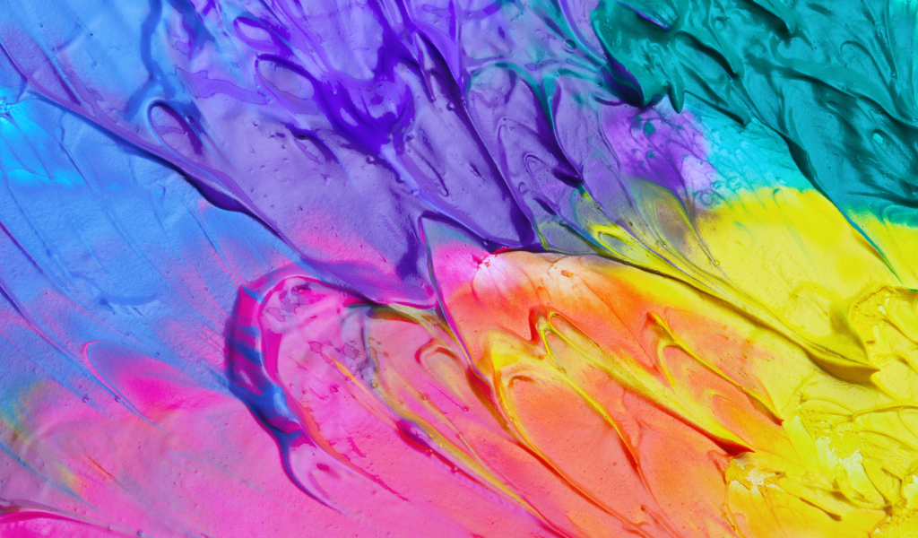 Смешение разных красок