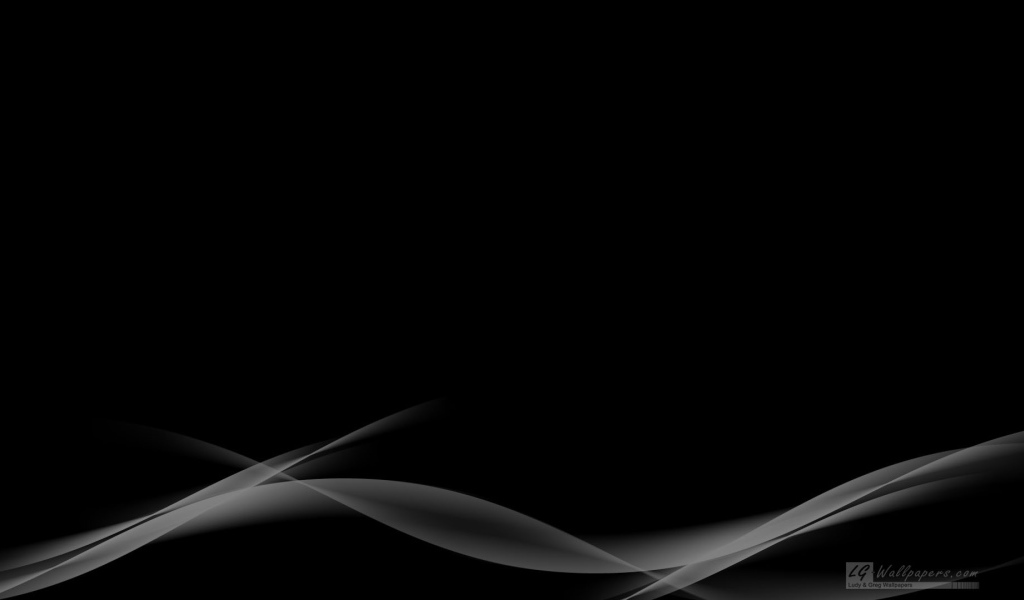 Черные обои и белые волны