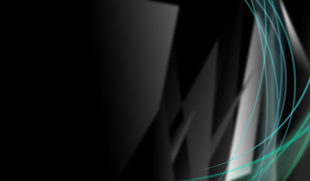 Волны света на черных обоях