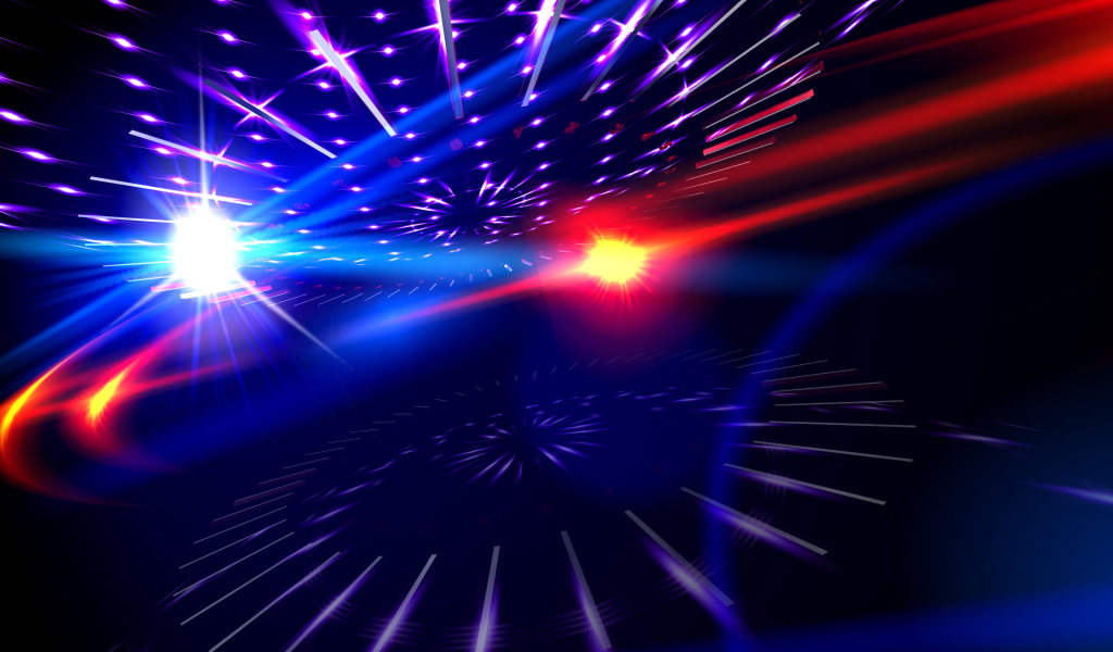 Цветные блики