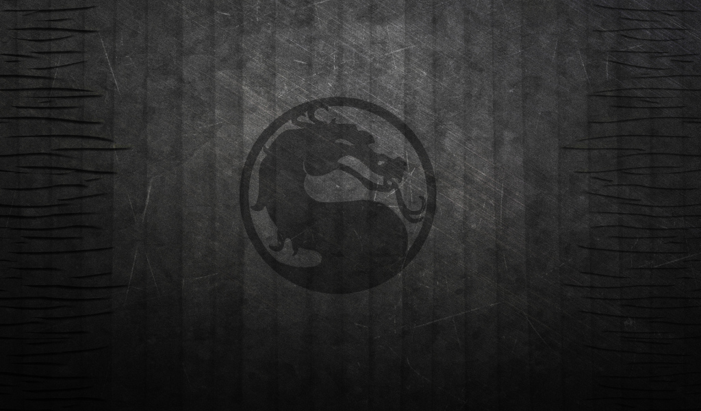 Дракон на черном фоне