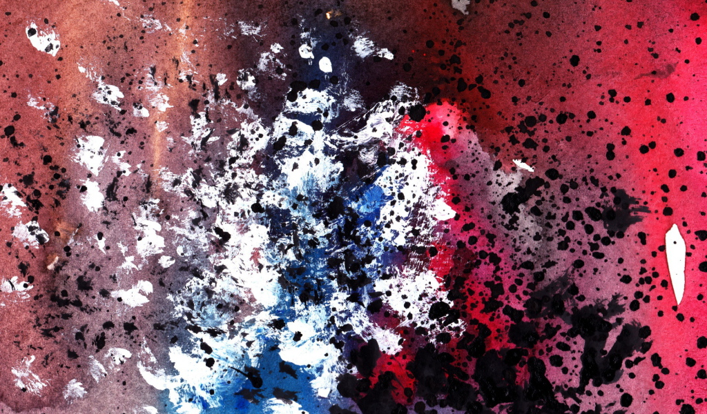 Брызги черной краски