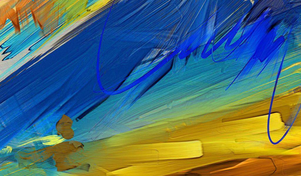 Мазки масляной краской