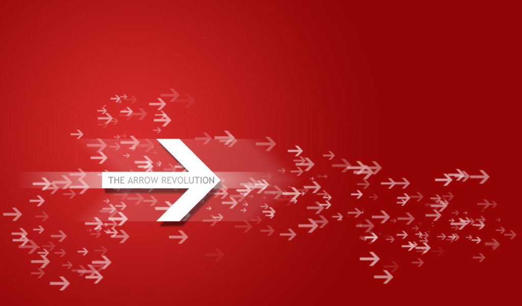 Стрелки на красном фоне