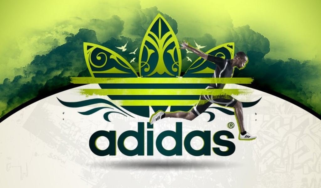 Адидас в зеленых тонах