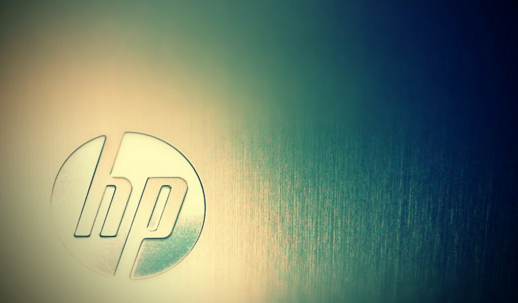 Металлический лого HP