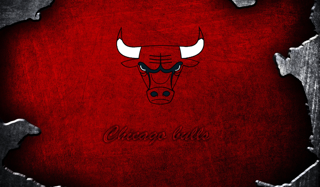 Бык на красном фоне