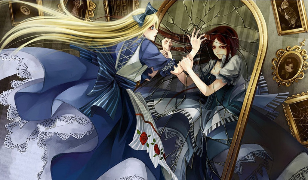 Алиса у зеркала