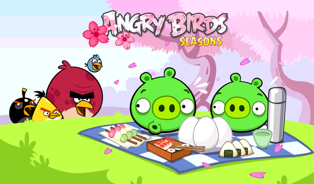 Энгри бирдс на пикнике