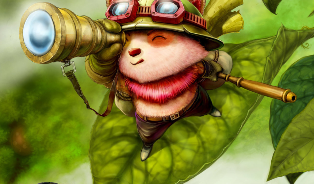 Зверек смотрит в подзорную трубу