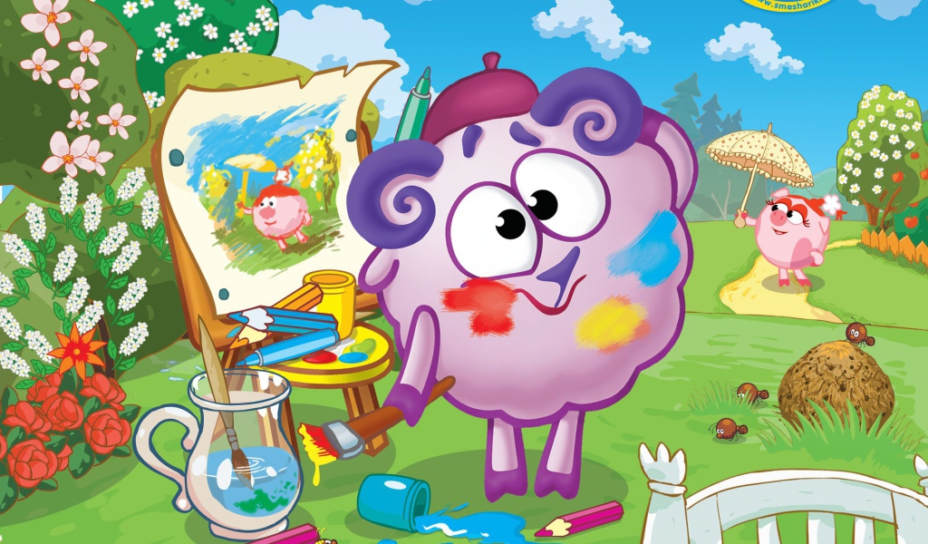 Бараш художник в мультфильме Смешарики