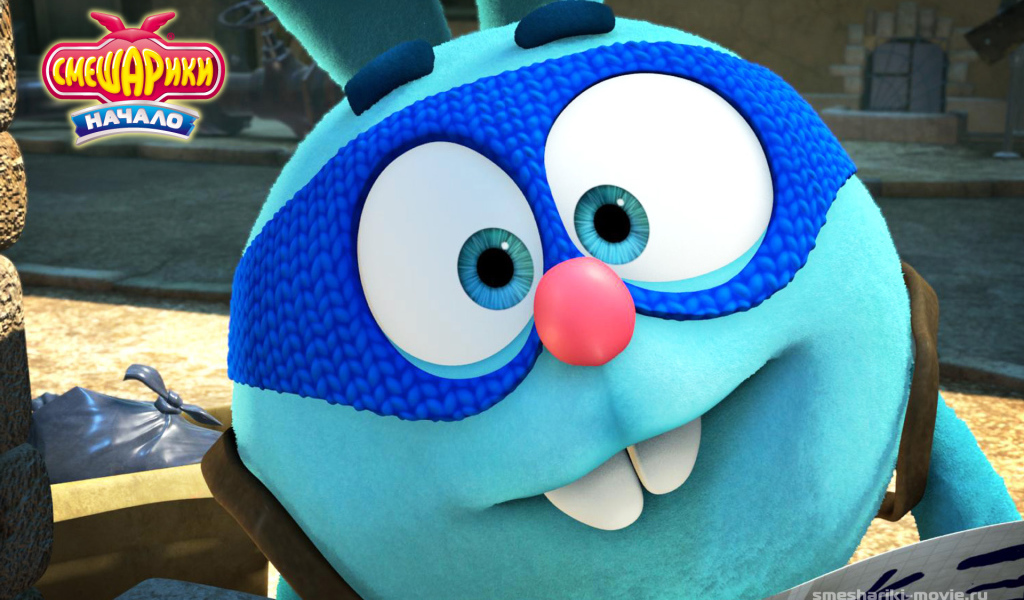 Зайчик Крош в мультфильме Смешарики