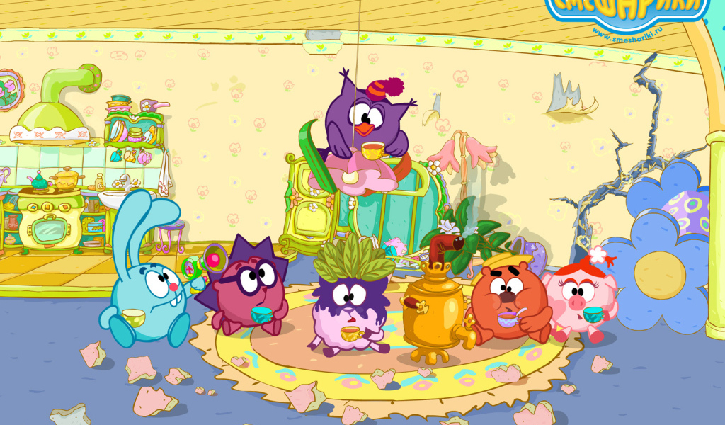 Герои мультфильма Смешарики