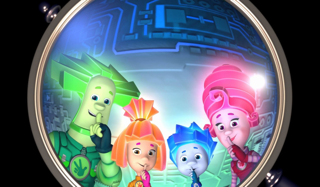 Герои мультфильма Фиксики под лупой