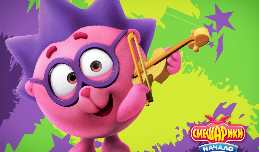 Веселый ежик в мультфильме Смешарики