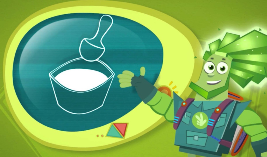 Фиксик показывает на рисунок