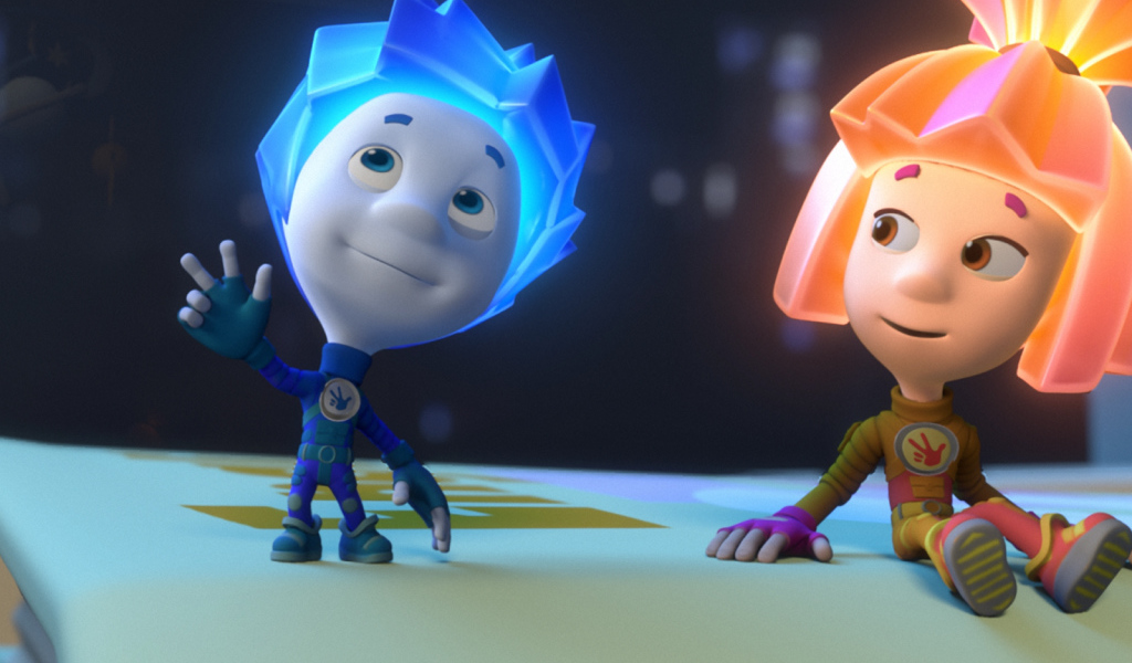 Фиксик показывает вверх