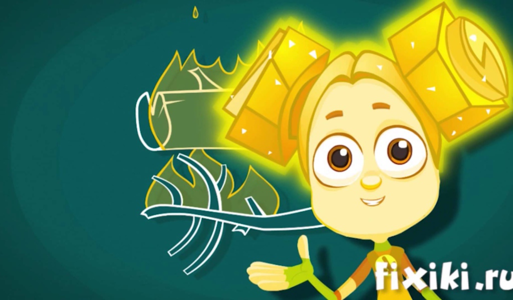 Девочка с большими глазами из мультфильма Фиксики