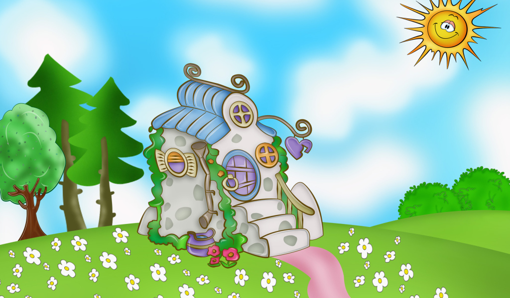 Пейзаж в мультфильме Смешарики