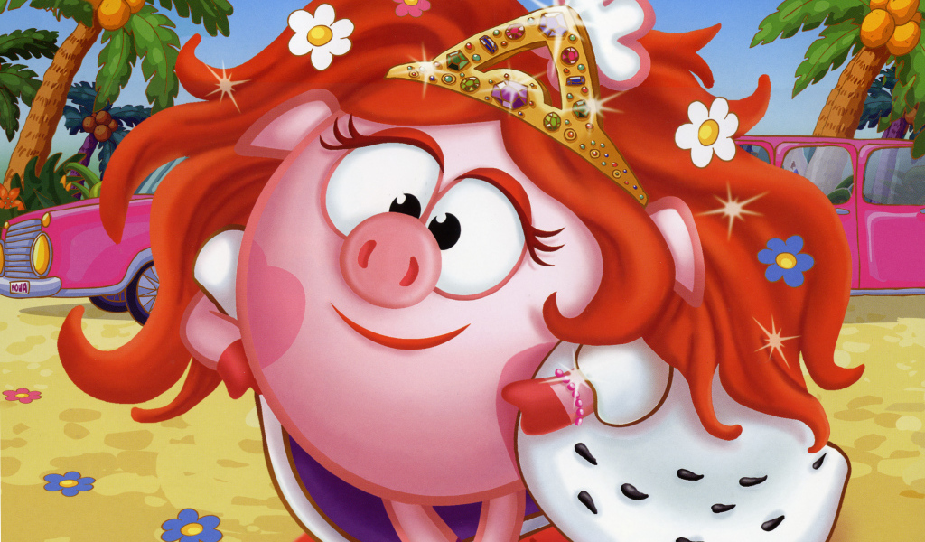 Царевна Нюша в мультфильме Смешарики