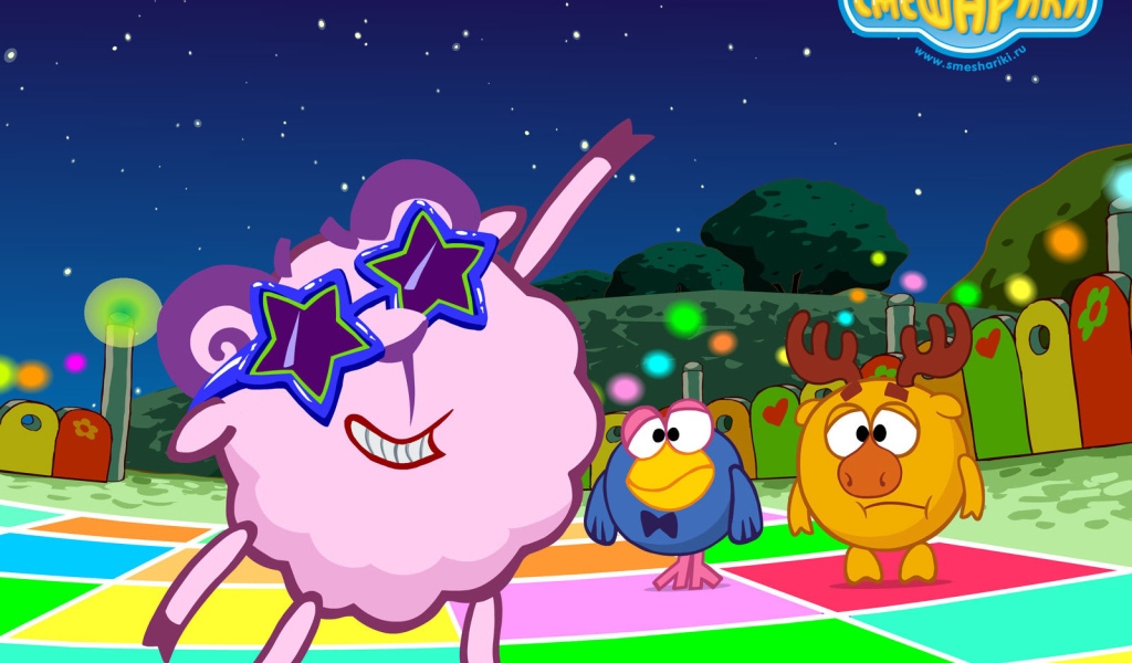 Нюша суперзвезда в мультфильме Смешарики