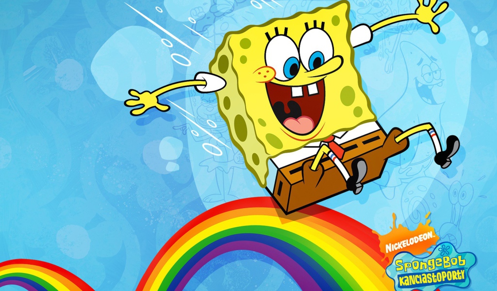 Губка Боб квадратные штаны на радуге