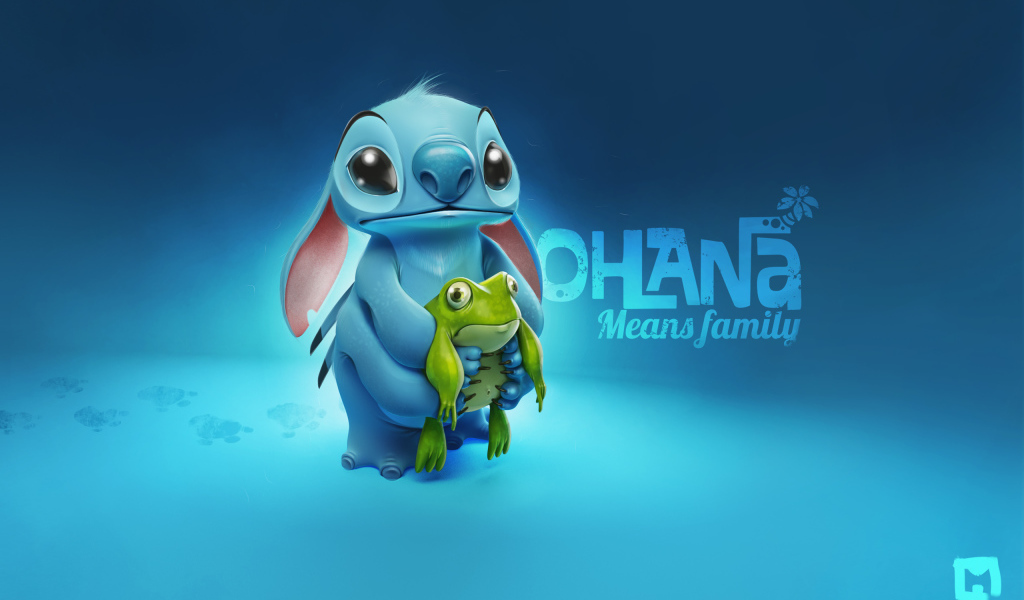 Стич с лягушкой