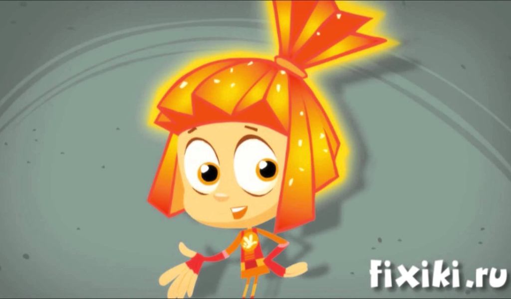 Рыжеволосая героиня мультфильма Фиксики