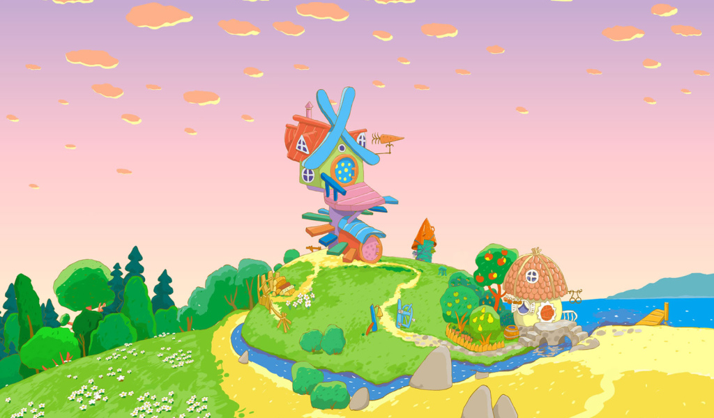 Дом Кроша и Ежика в мультфильме Смешарики