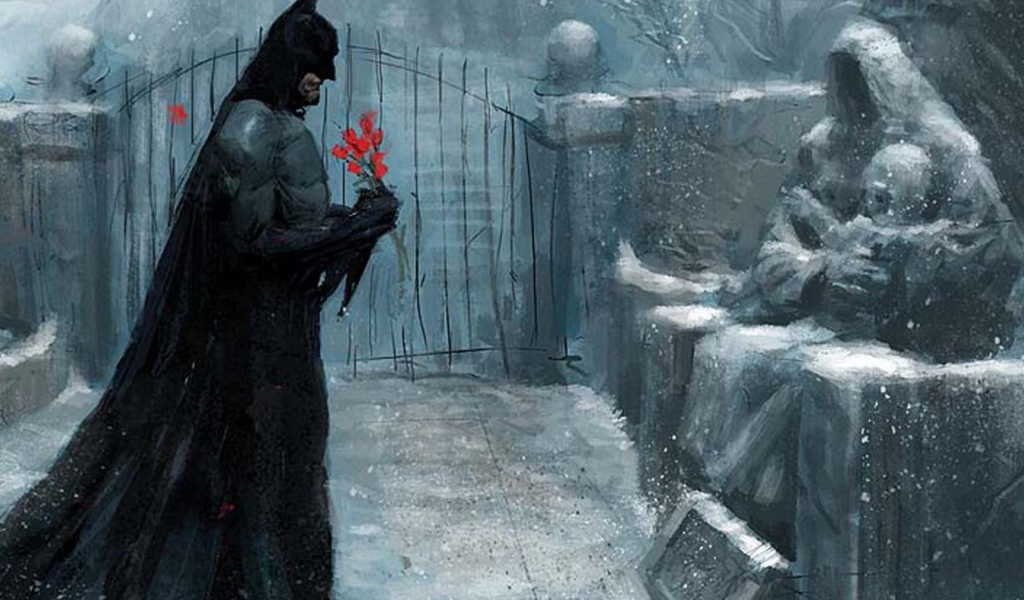 Бэт ман у могилы