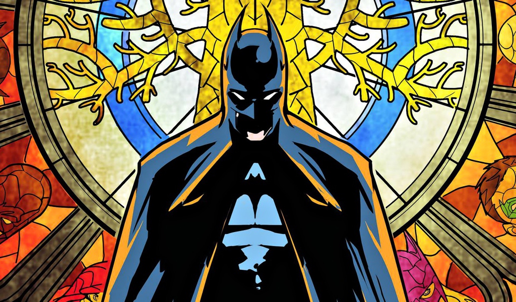 Бэт ман у витража